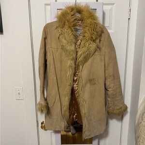vintage wilson’s leather penny lane afghan style jacket